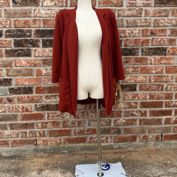 NYCC burnt orange/rust colored sweater with pockets / 1X / Excellent condition - Picture 5 of 9